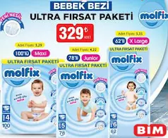 MOLFİX BEBEK BEZİ ULTRA FIRSAT PAKETİ fiyat ve kampanya bilgisi